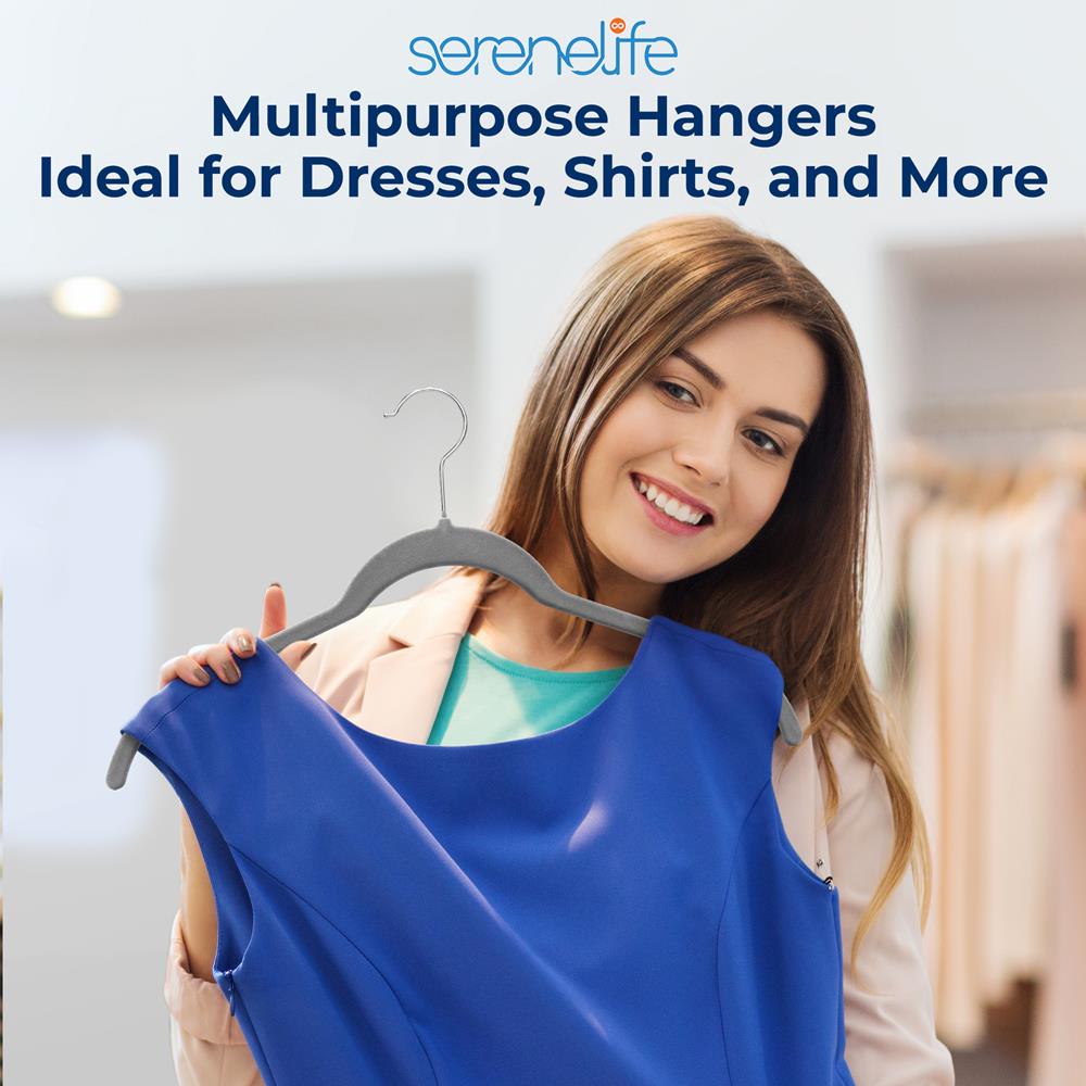 100-Pack Velvet Hangers, Non-Slip, Space-Saving, Swivel