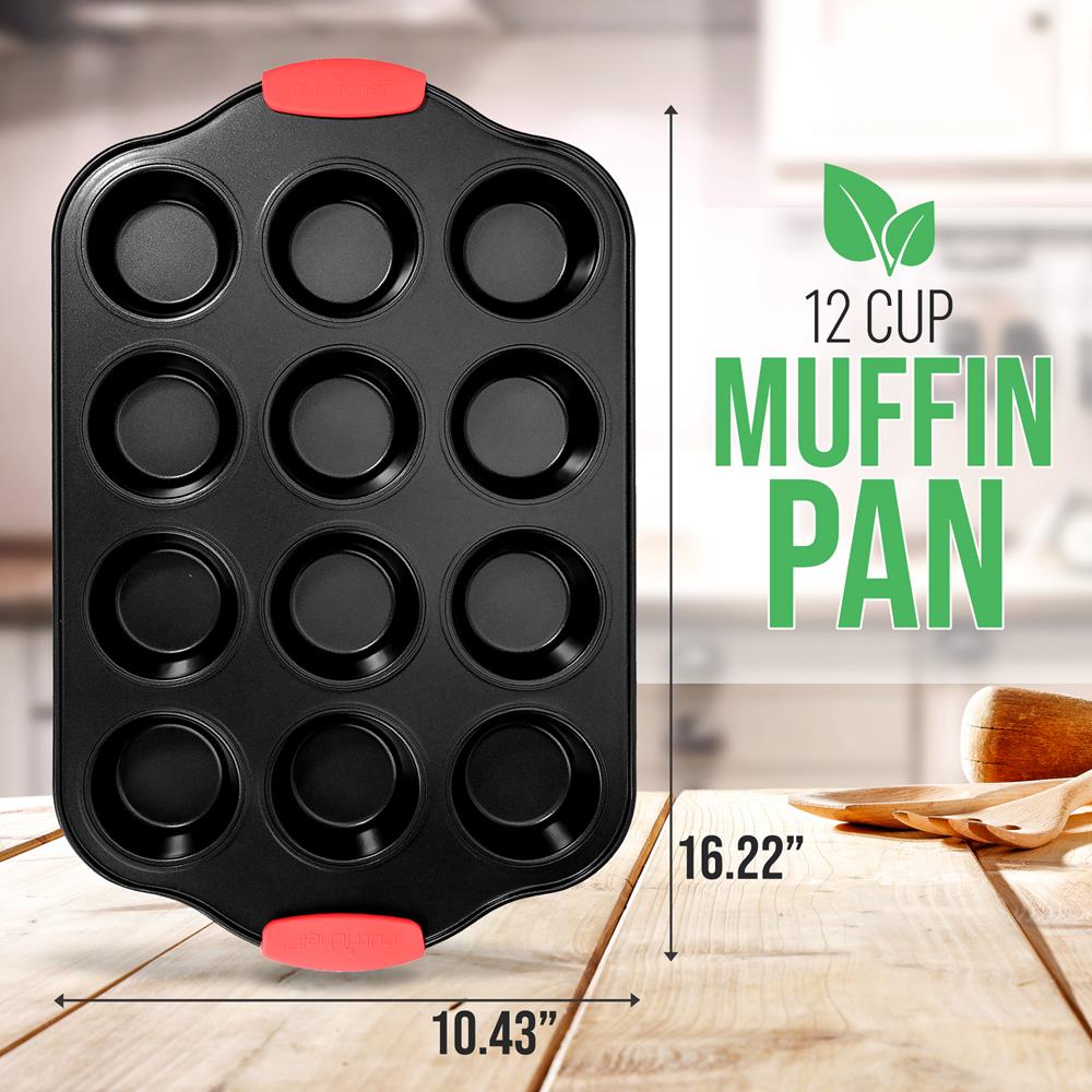 12 Cup Muffin Pan, Nonstick Carbon Steel