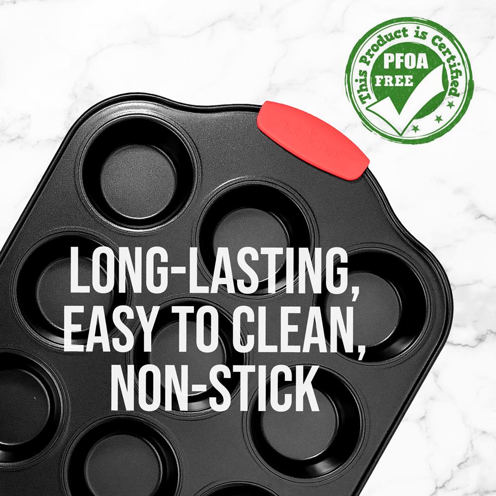 12 Cup Muffin Pan, Nonstick Carbon Steel