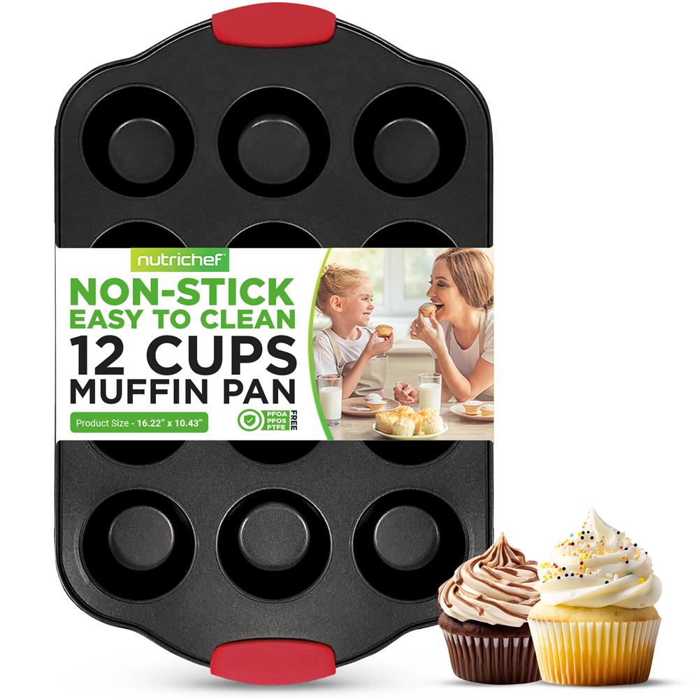 12 Cup Muffin Pan, Nonstick Carbon Steel