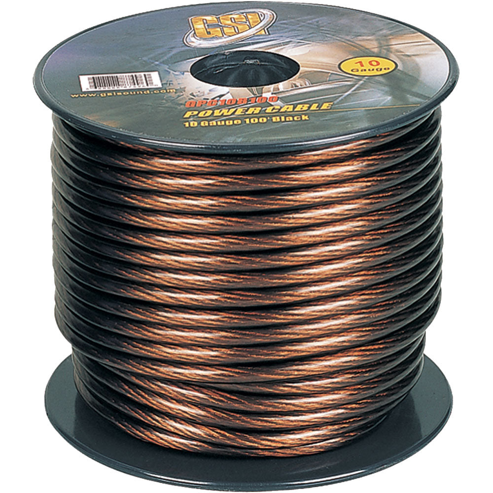 10 Gauge Power Ground Cable 100ft Oxygen-Free Copper
