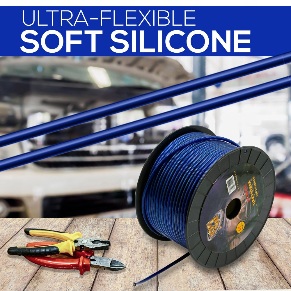 10Ga Power Cable 250Ft Blue