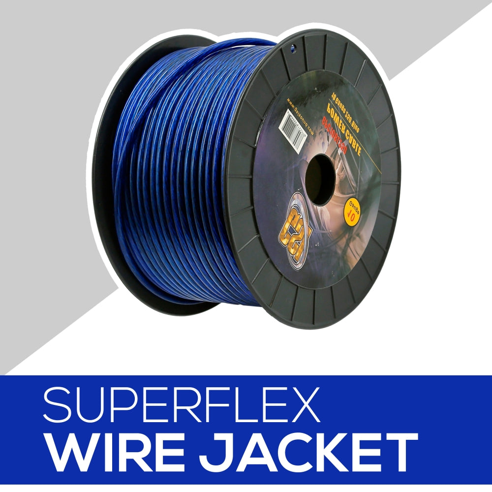 10Ga Power Cable 250Ft Blue