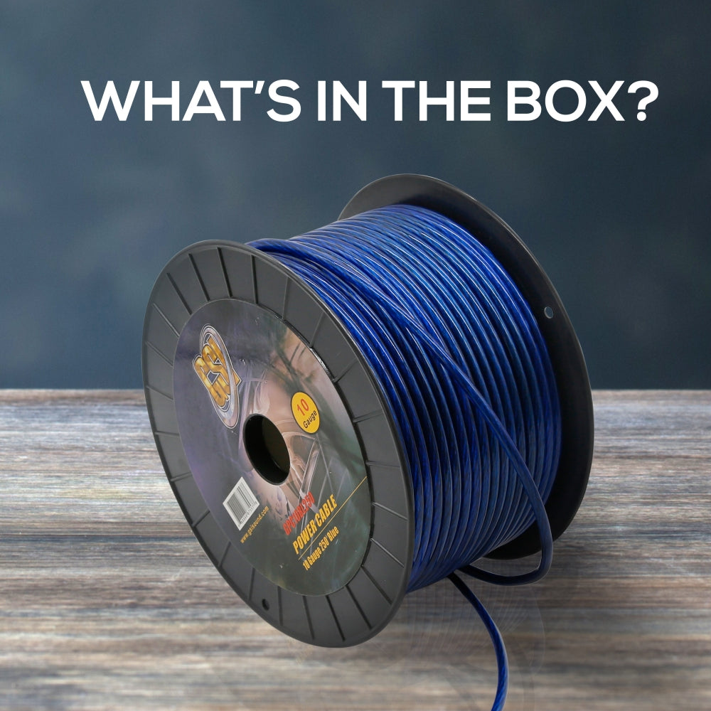 10Ga Power Cable 250Ft Blue