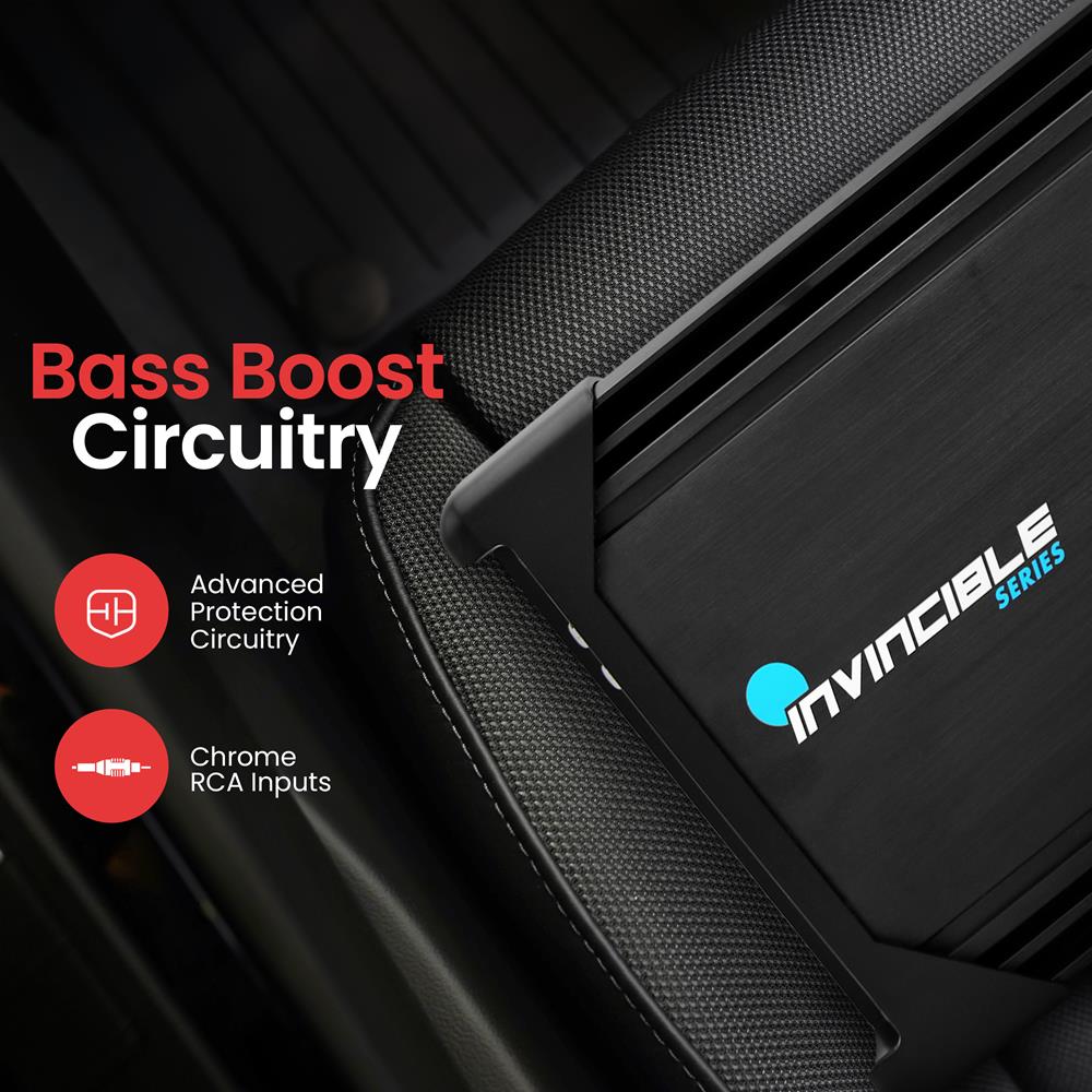 12" 2000W Bridgeable Amplifier, Class AB Mosfet