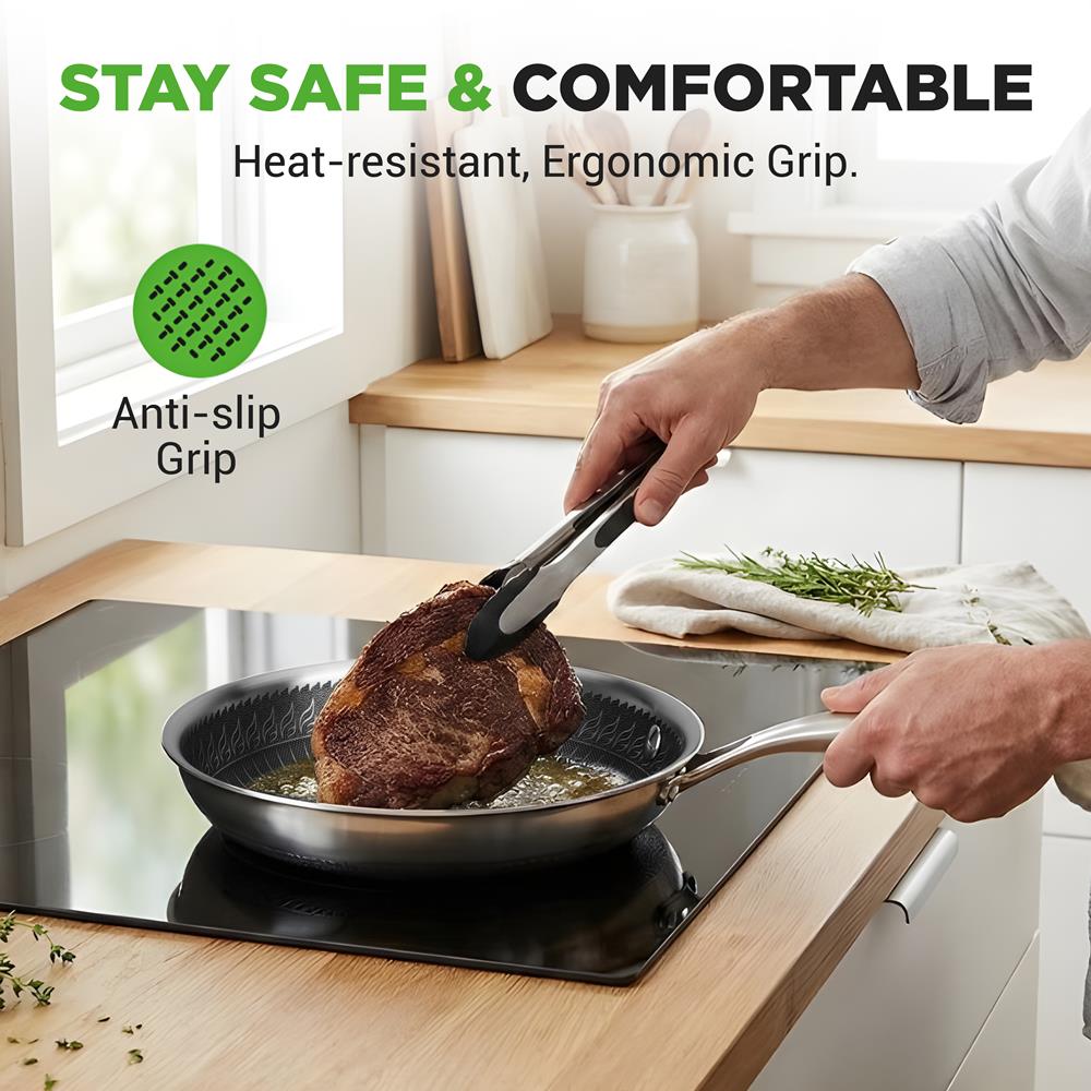 10" Stainless Steel Frying Pan, Non-Stick