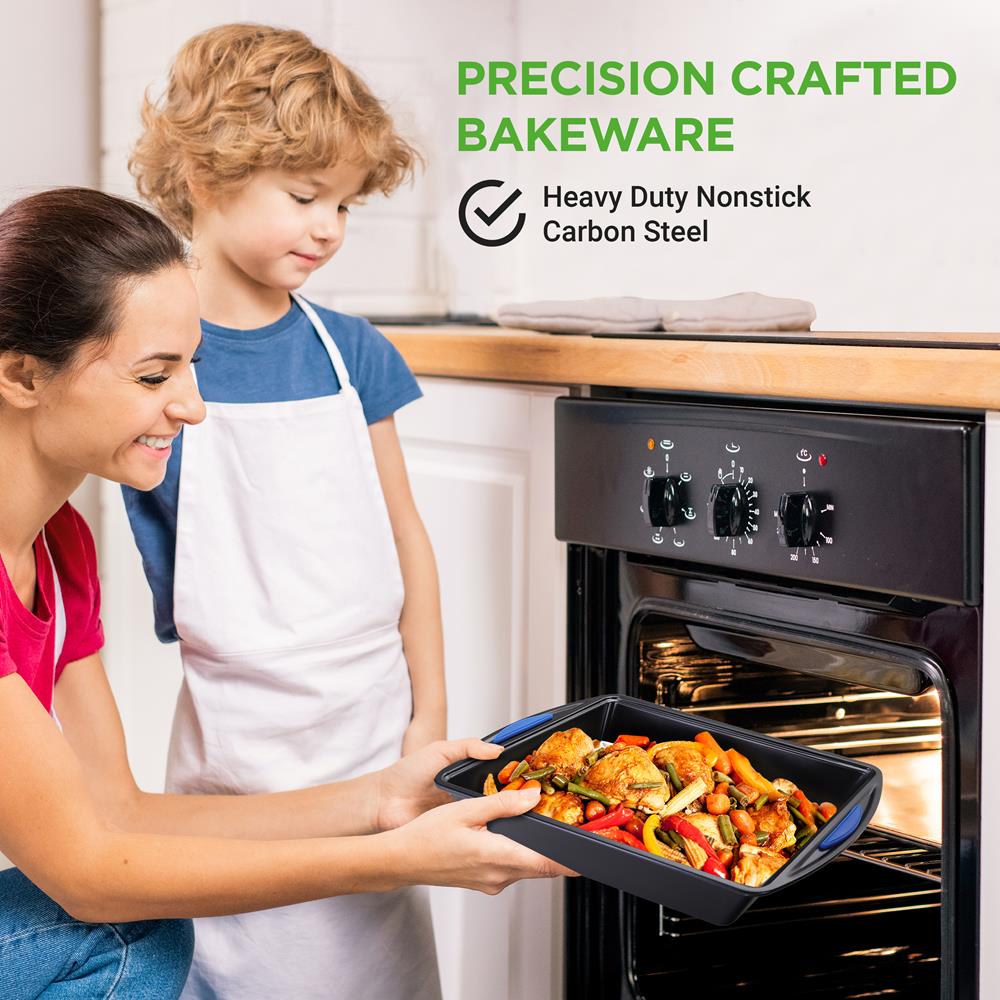 10-Piece Nonstick Bakeware Set - Easy Clean Carbon Steel
