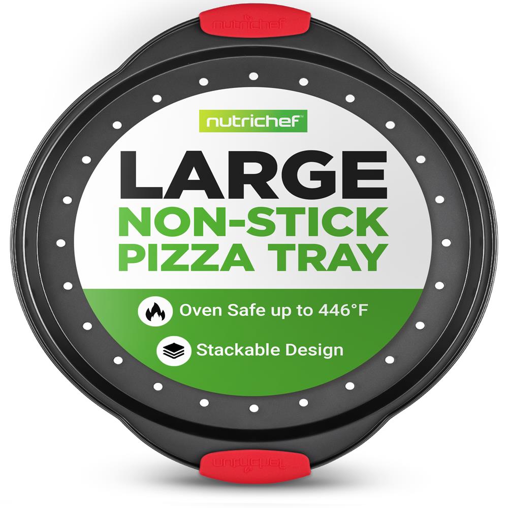 13" Nonstick Pizza Tray - Even Baking