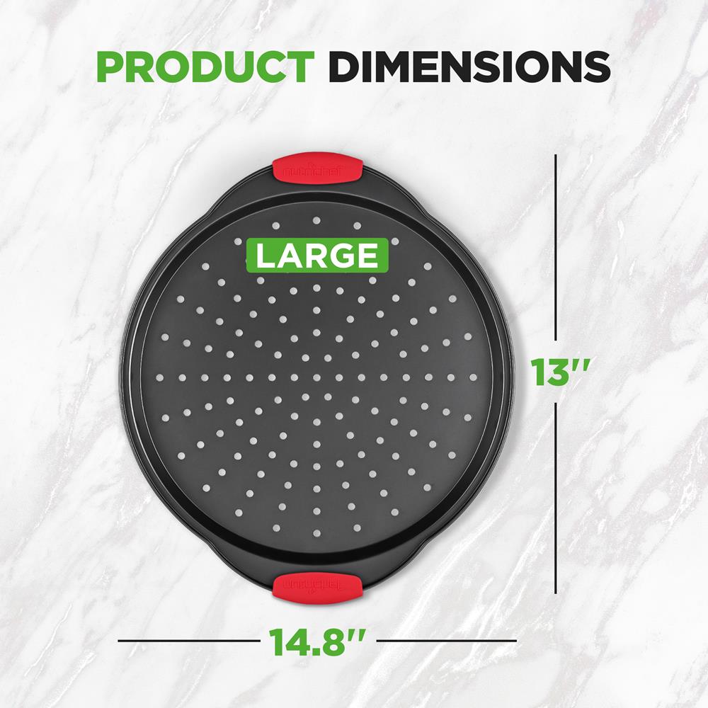 13" Nonstick Pizza Tray - Even Baking