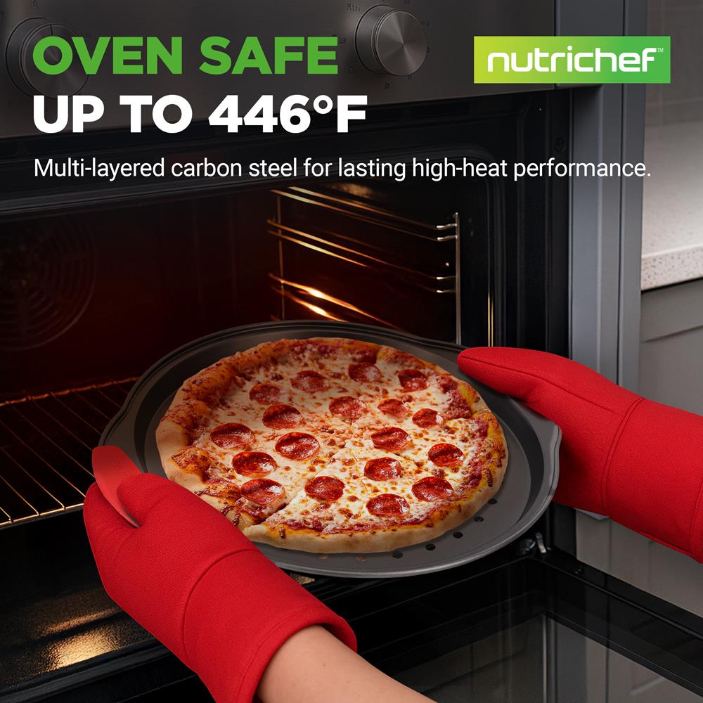 13" Nonstick Pizza Tray - Even Baking