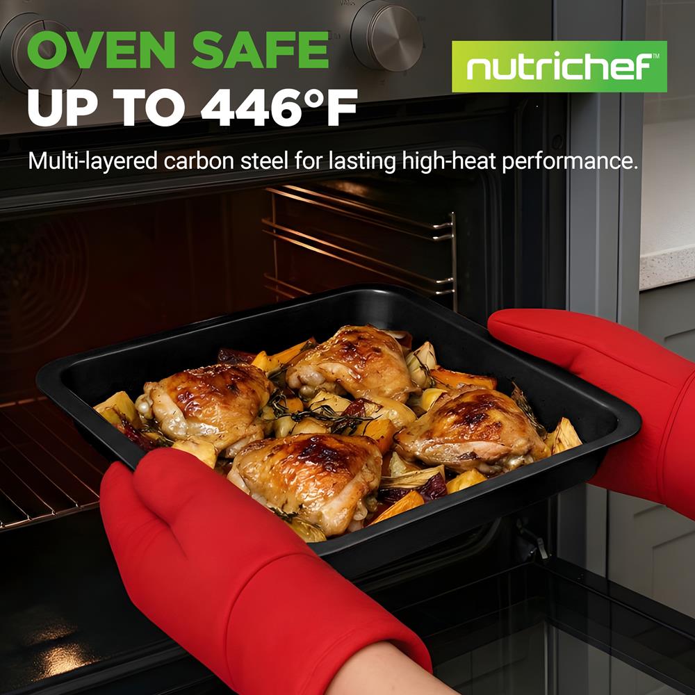 10-Piece Nonstick Bakeware Set - Easy Release Carbon Steel