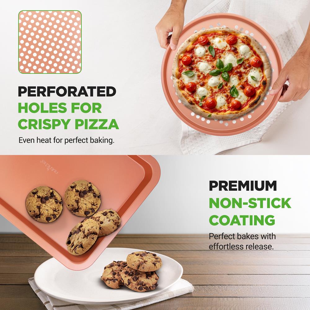 10-Piece Nonstick Bakeware Set, Easy Clean Carbon Steel