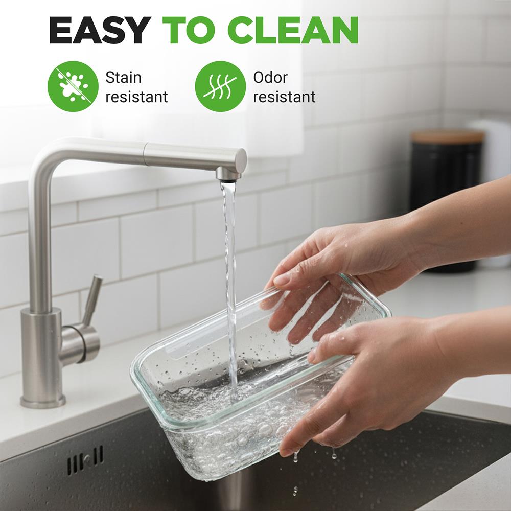 10-Piece Leakproof Glass Containers Set
