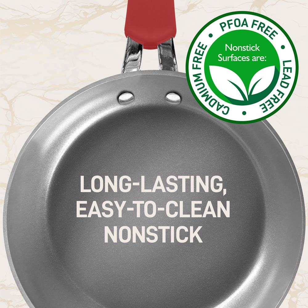 11-Piece Non-Stick Cookware Set, Even Heat, Ceramic Coating