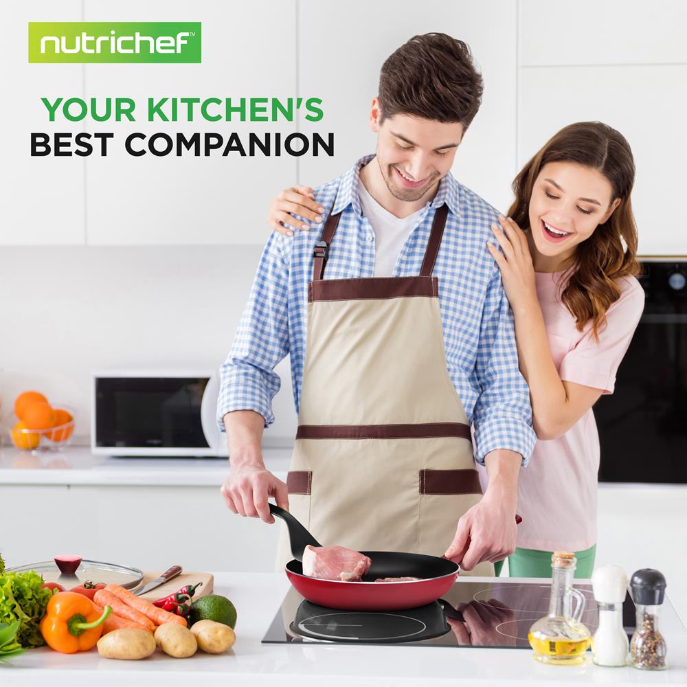 13-Piece Nonstick Cookware Set, Even Heat, Durable Coating