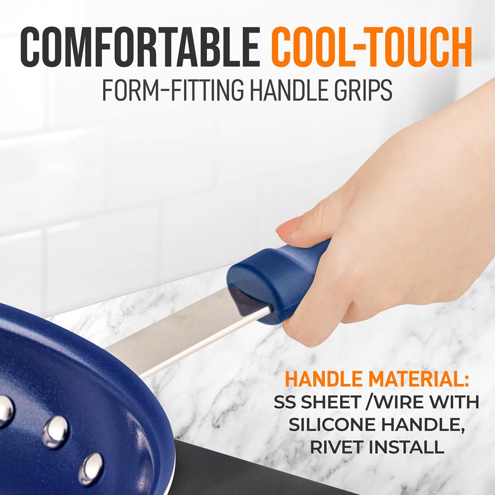 10" Nonstick Fry Pan - Easy Clean Ceramic Coating