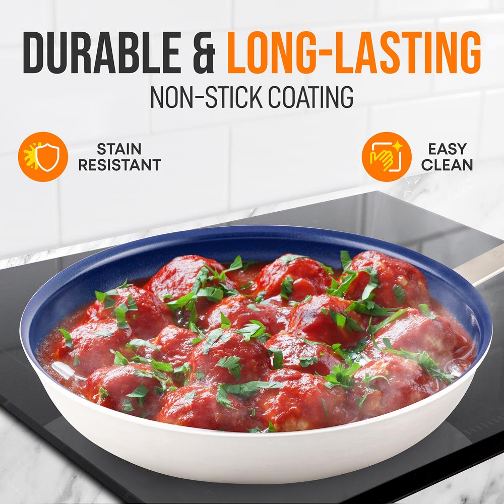 10" Nonstick Fry Pan - Easy Clean Ceramic Coating