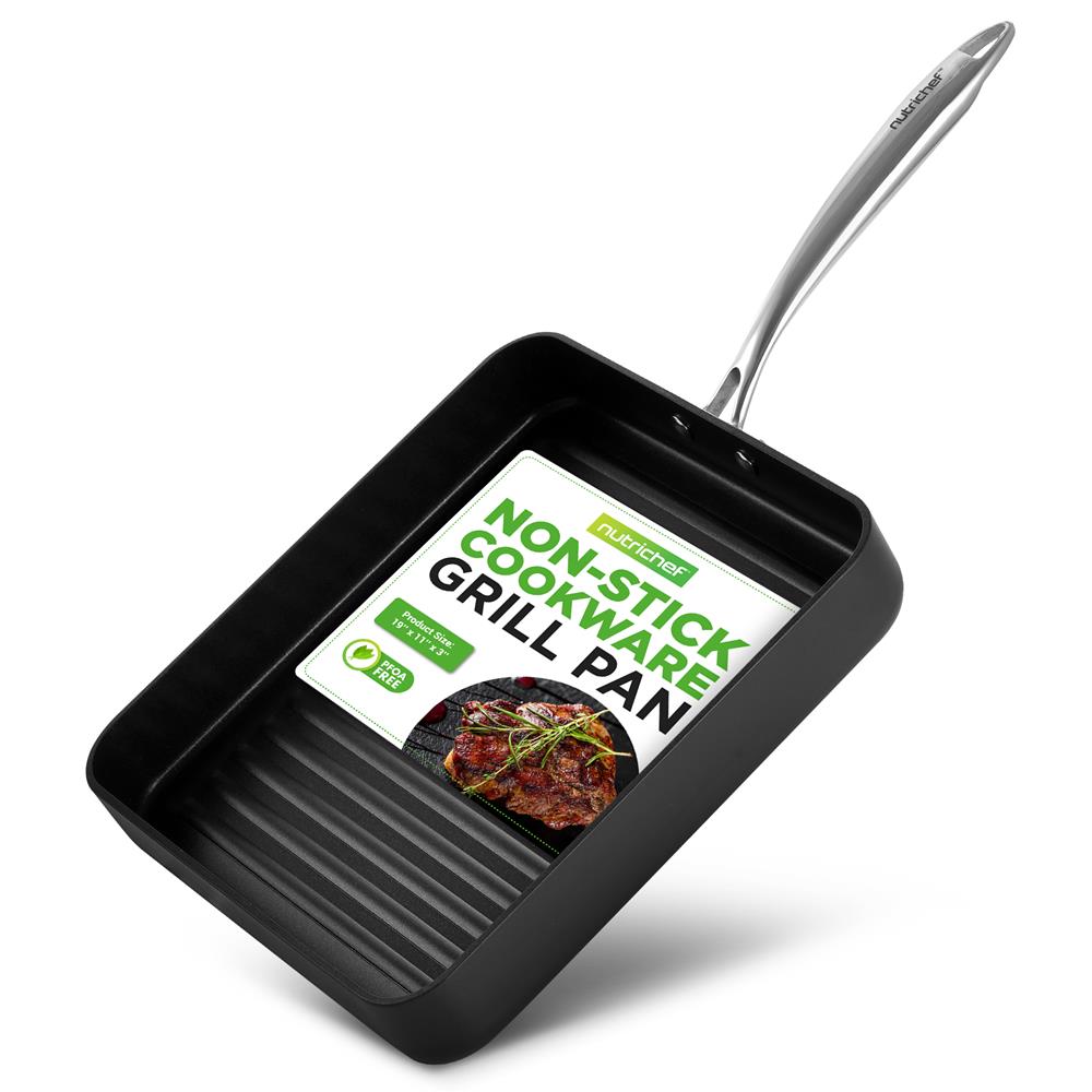 11" Nonstick Grill Pan - Perfect Searing