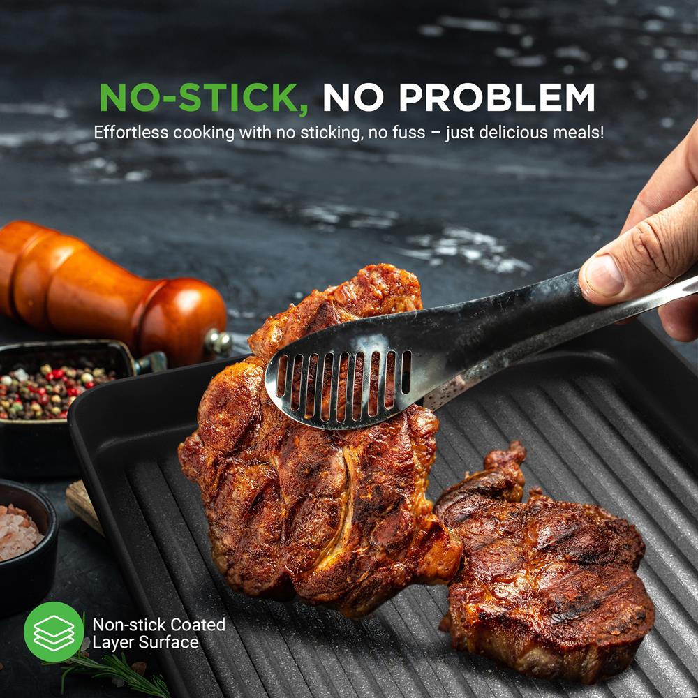 11" Nonstick Grill Pan - Perfect Searing