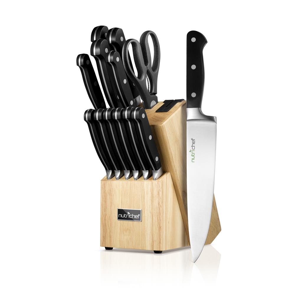 13-Piece Knife Set with Block, Precision German Steel