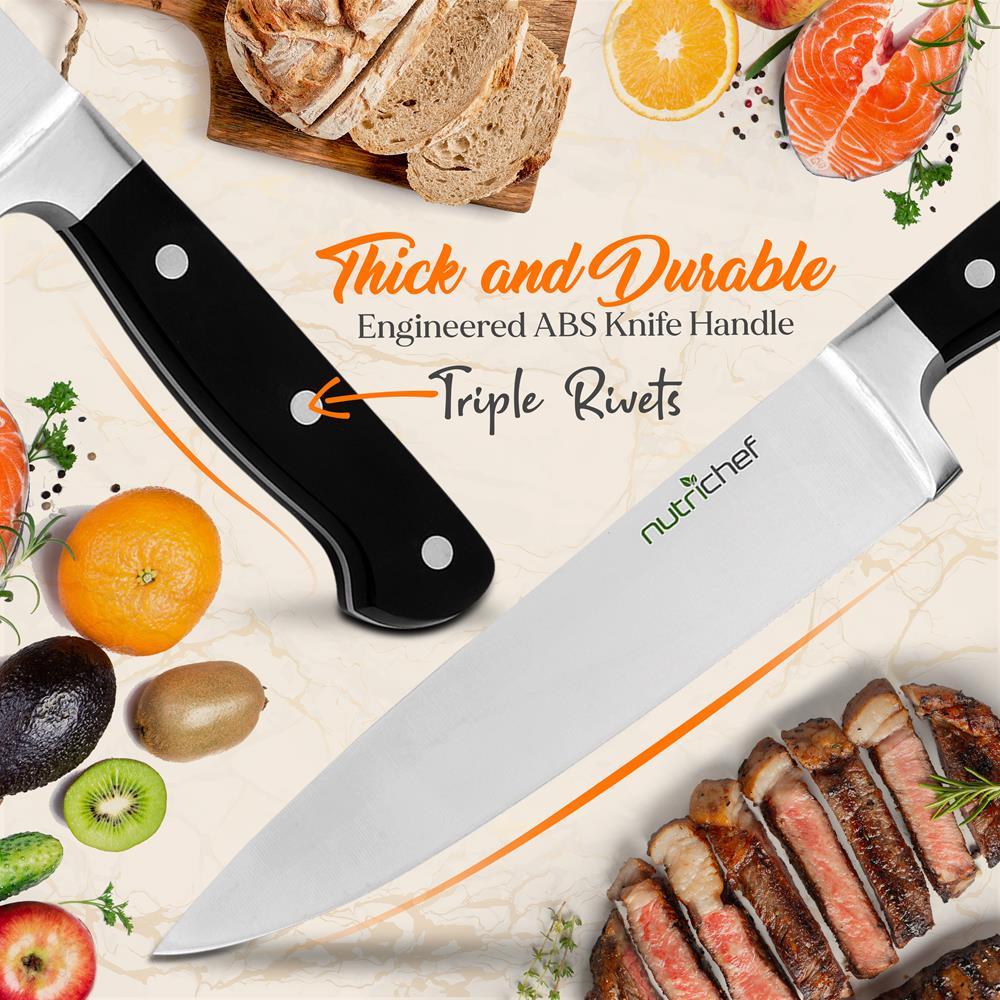 13-Piece Knife Set with Block, Precision German Steel