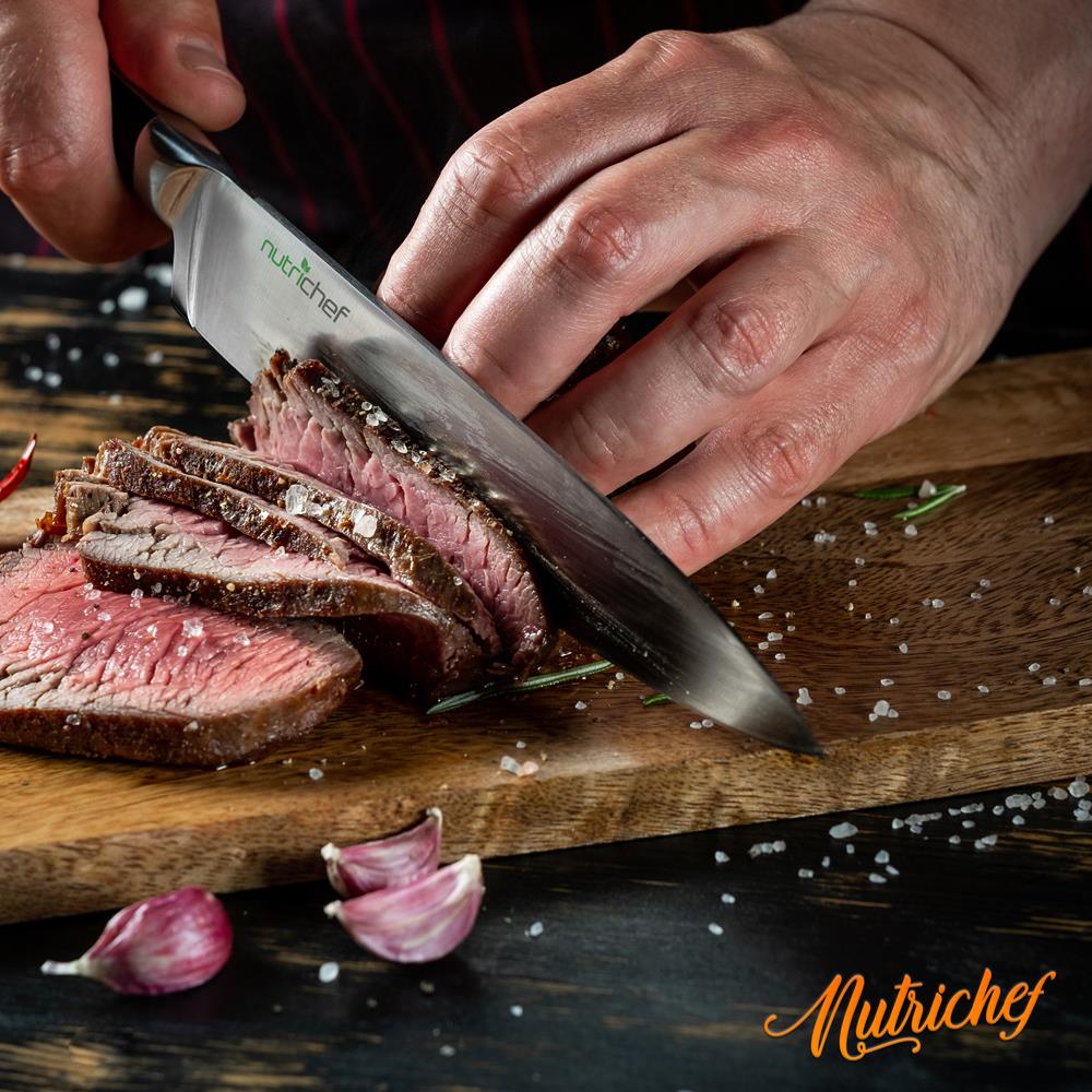 13-Piece Knife Set with Block, Precision German Steel
