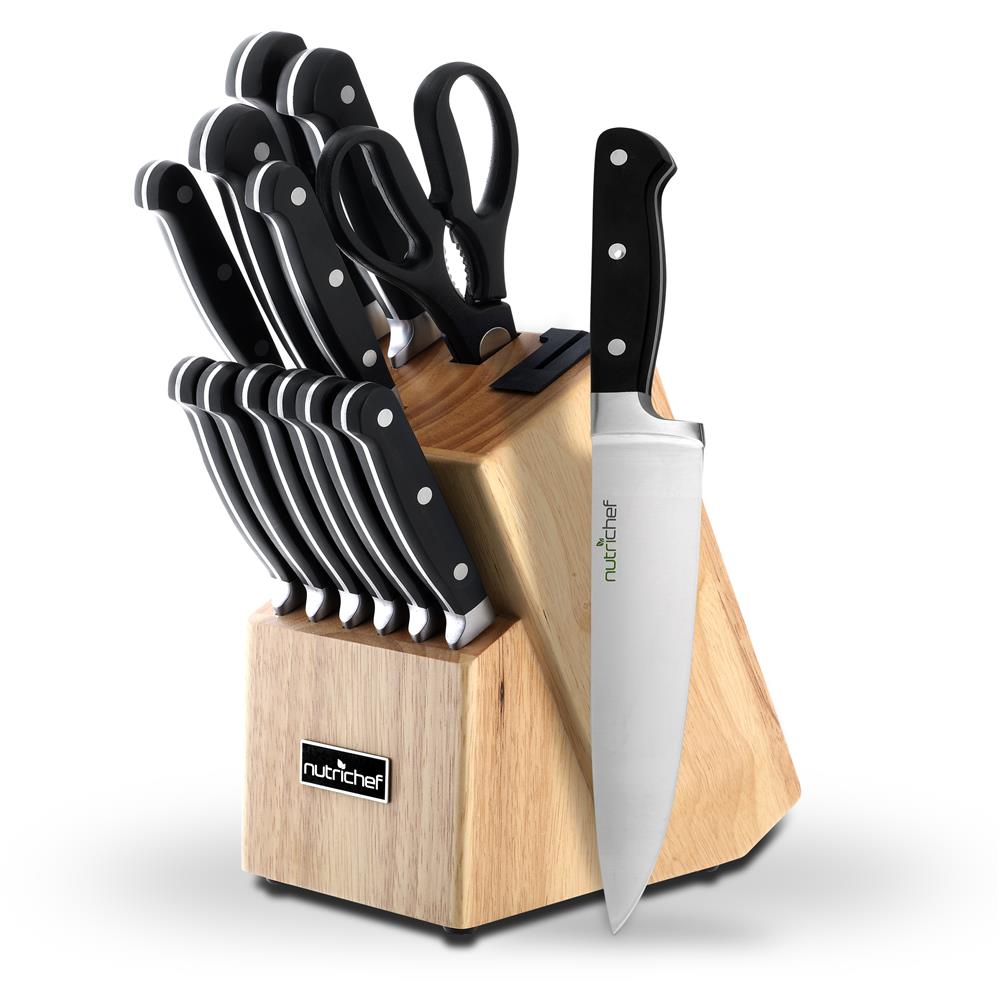 13-Piece Knife Set with Block, Precision German Steel