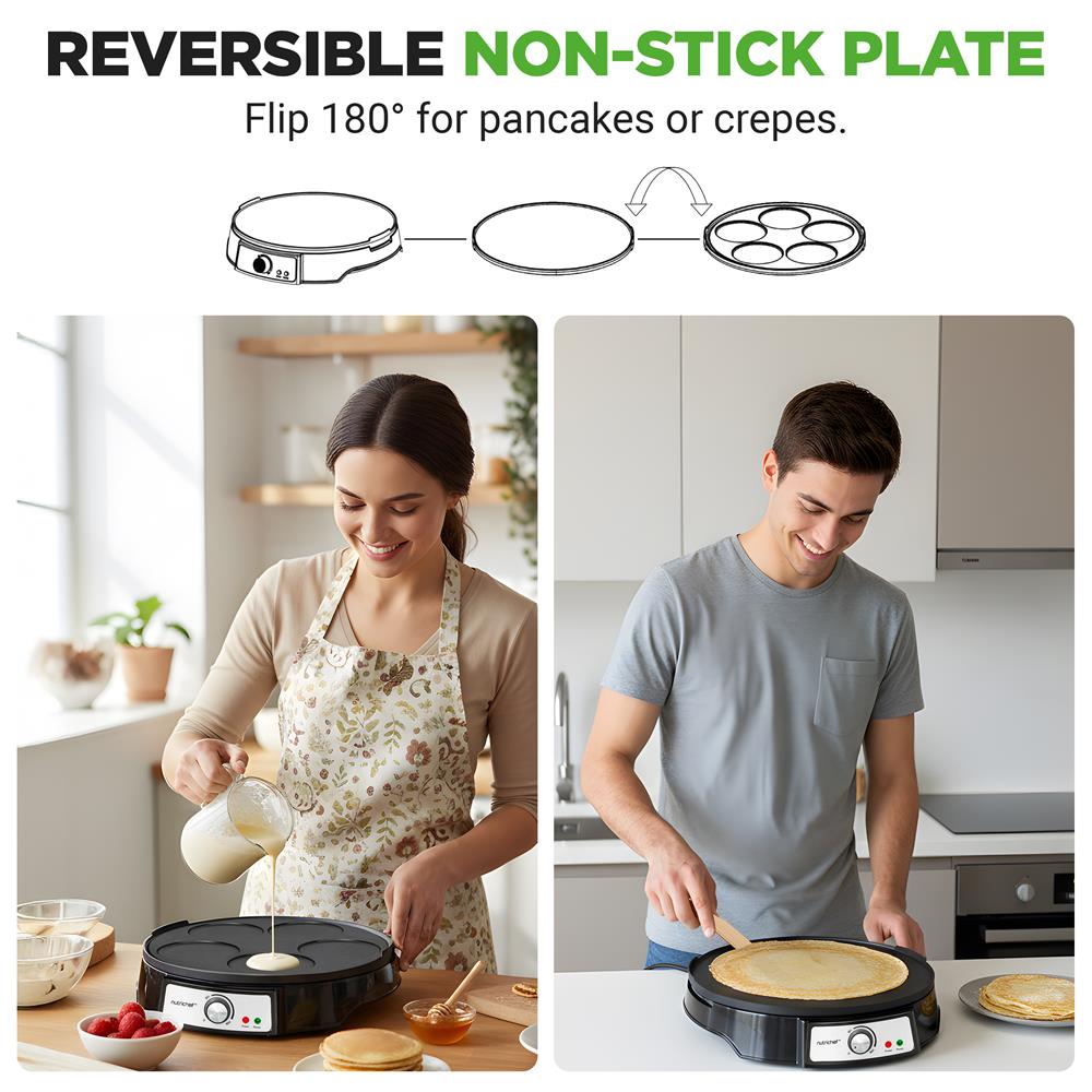 12" Reversible Crepe and Pancake Maker
