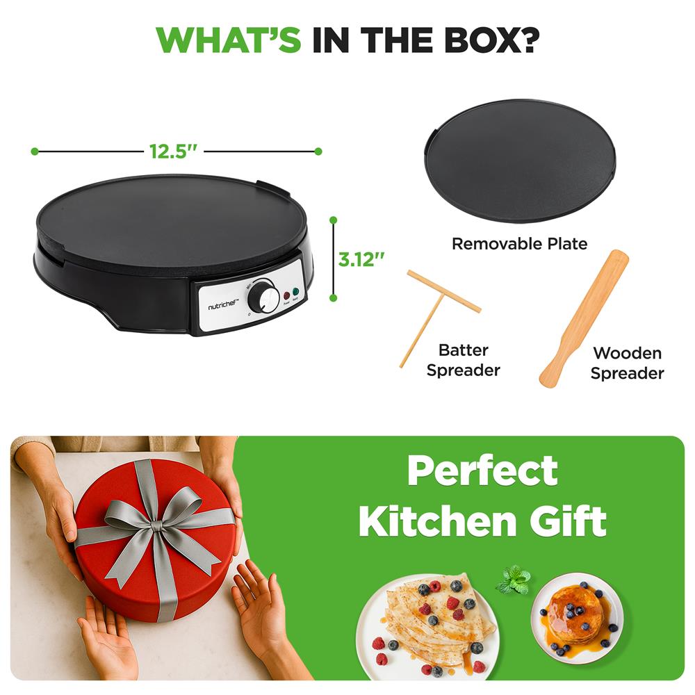 12" Reversible Crepe and Pancake Maker