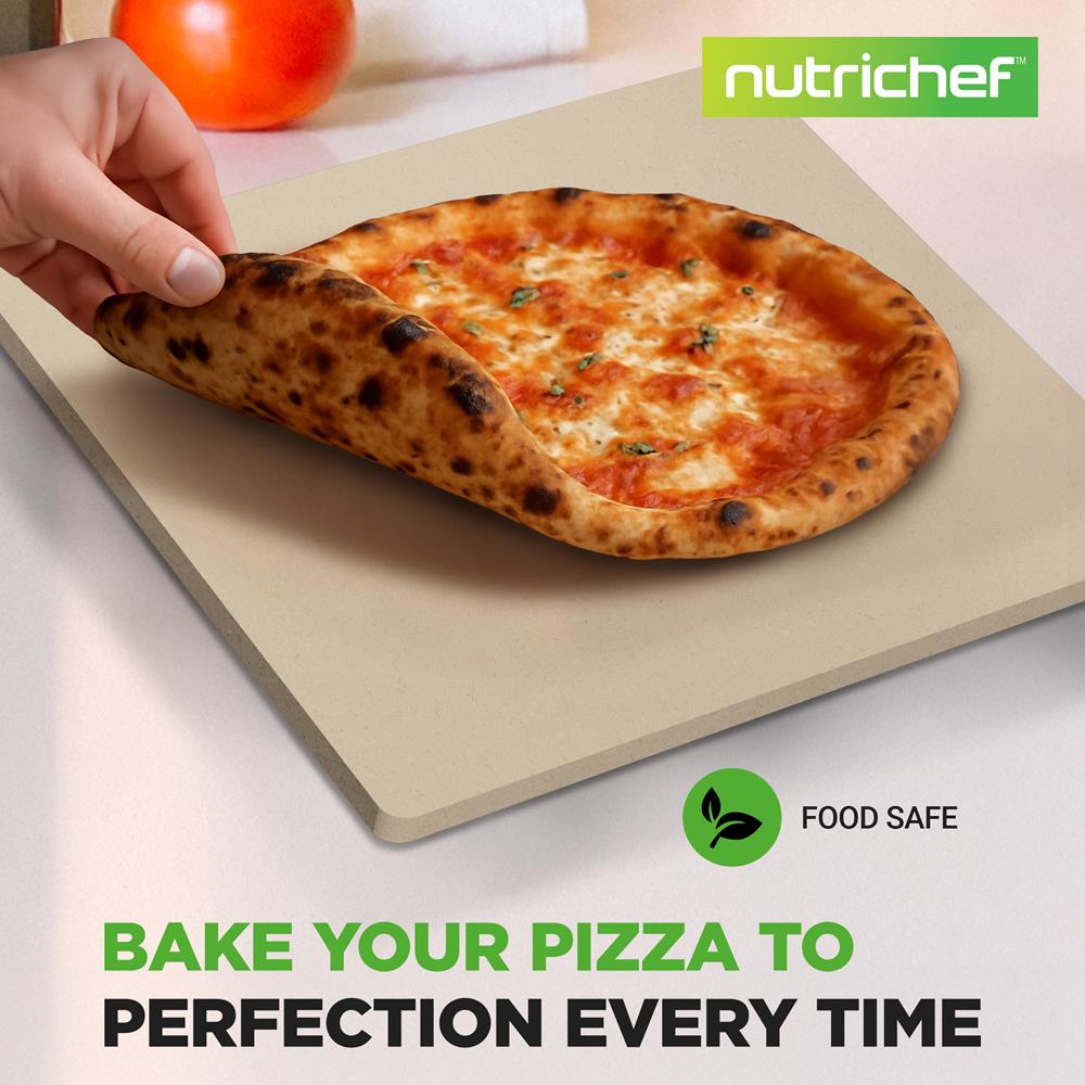 12.8" Pizza Stone for Even Heat, Thermal Shock Resistant