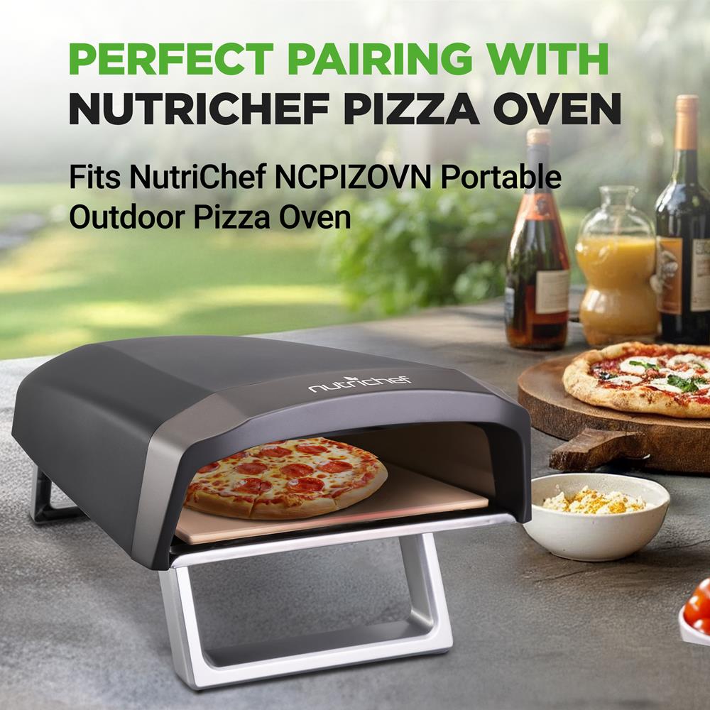 12.8" Pizza Stone for Even Heat, Thermal Shock Resistant