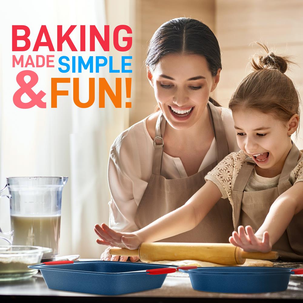 10-Piece Nonstick Bakeware Set - Easy Clean Carbon Steel