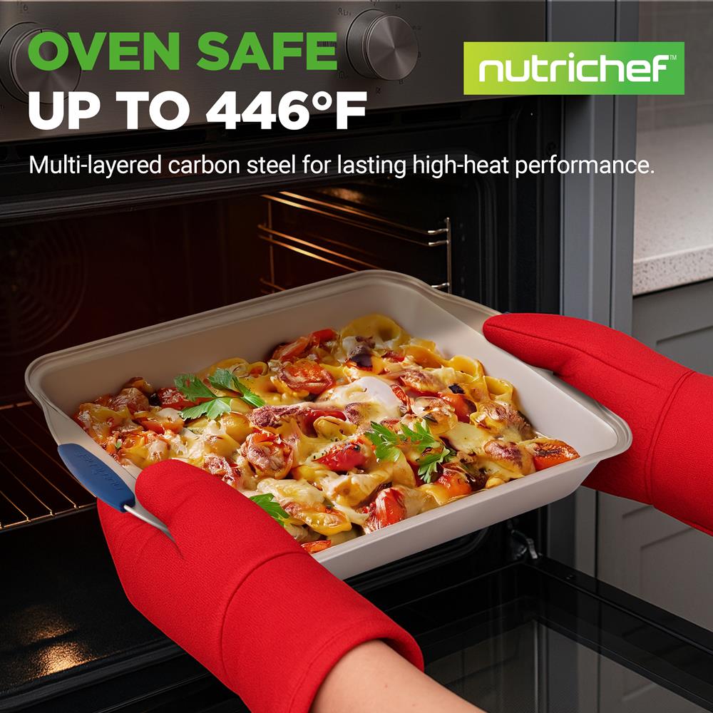 10-Piece Nonstick Bakeware Set - Easy Clean Carbon Steel