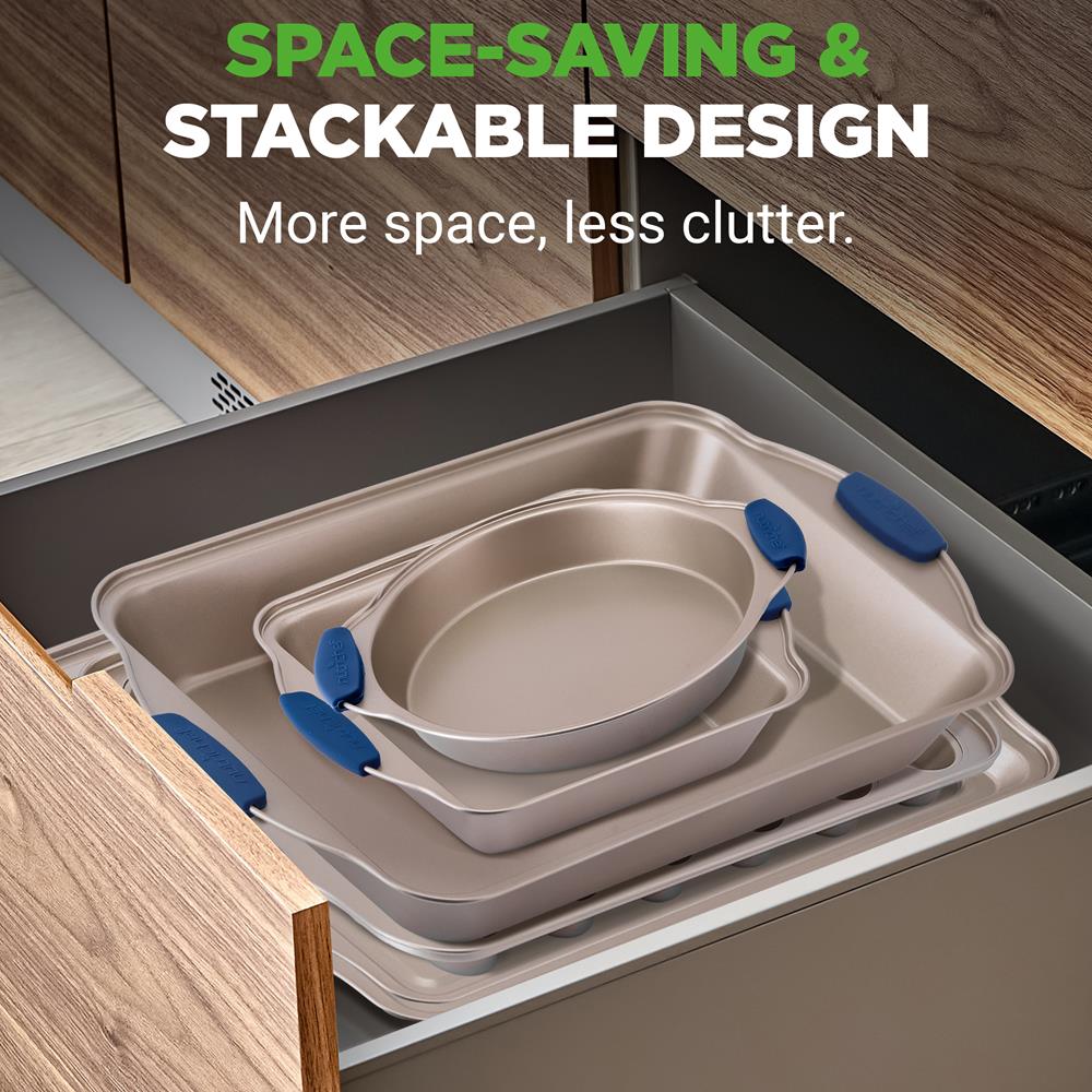 10-Piece Nonstick Bakeware Set - Easy Clean Carbon Steel