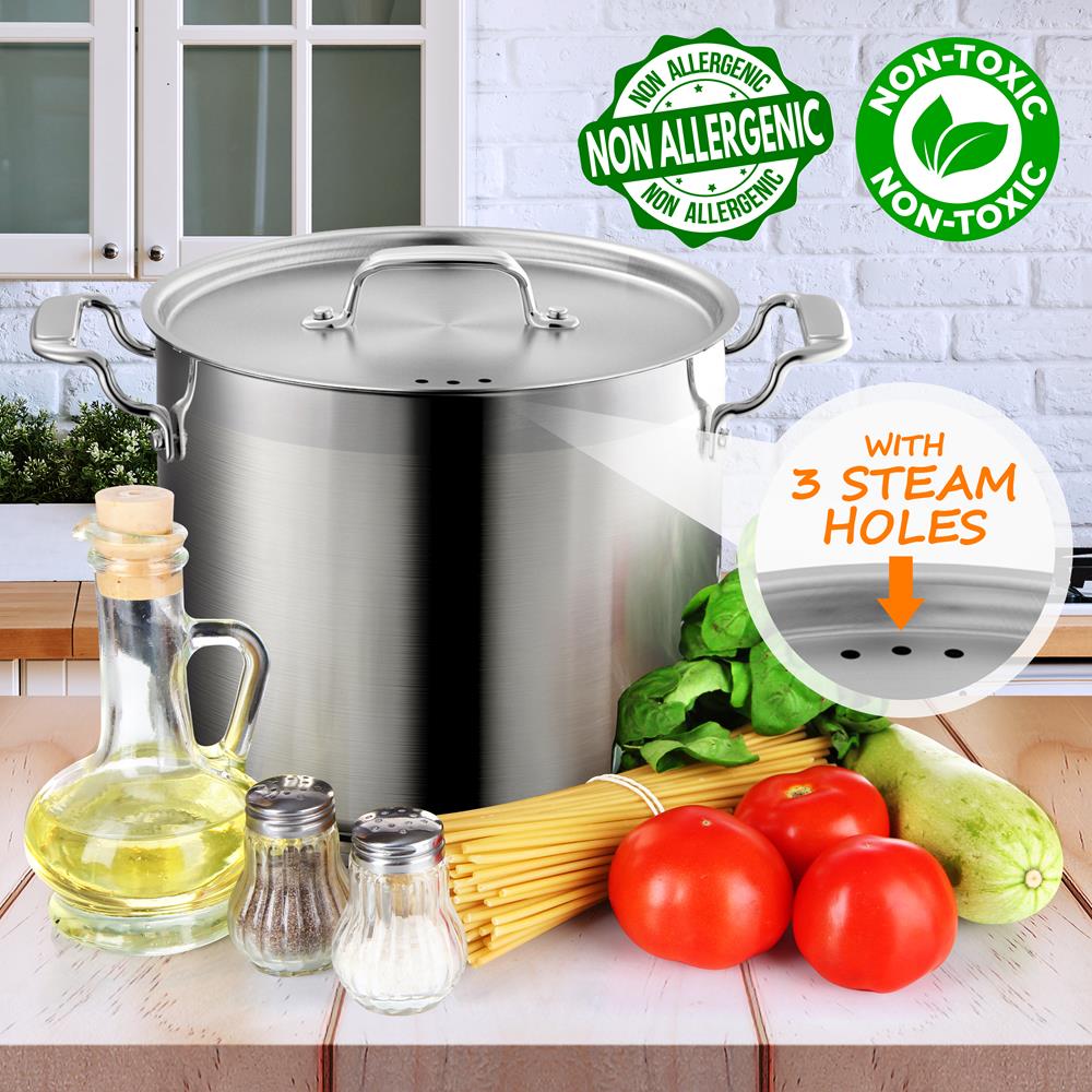 12-Quart Stockpot for Stew & Soup, Induction Compatible