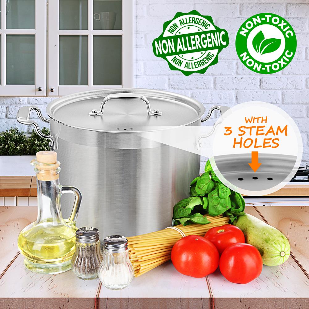 14 Qt Stock Pot - Even Heat, Induction Ready