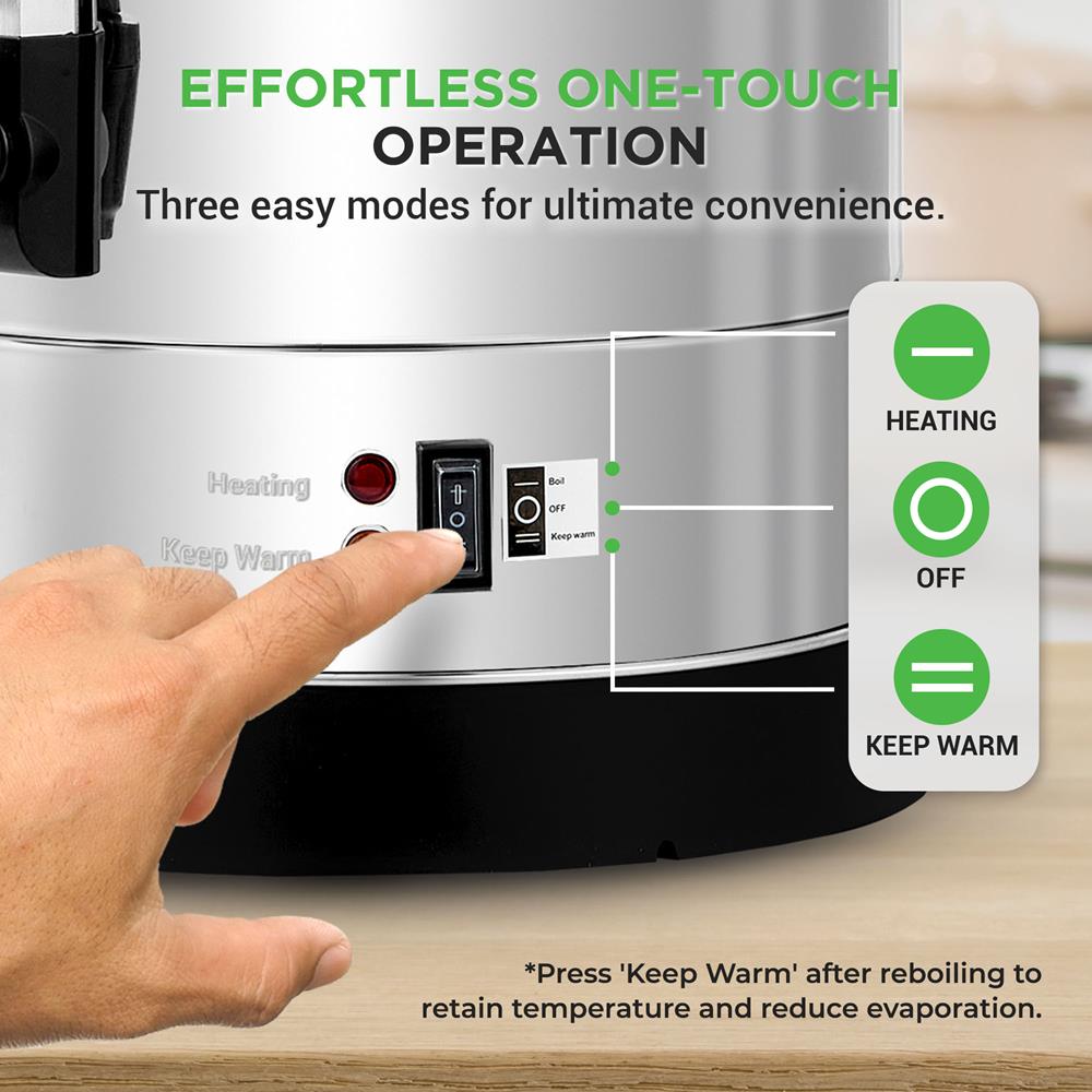 13L Water Boiler & Dispenser, Consistent Heat