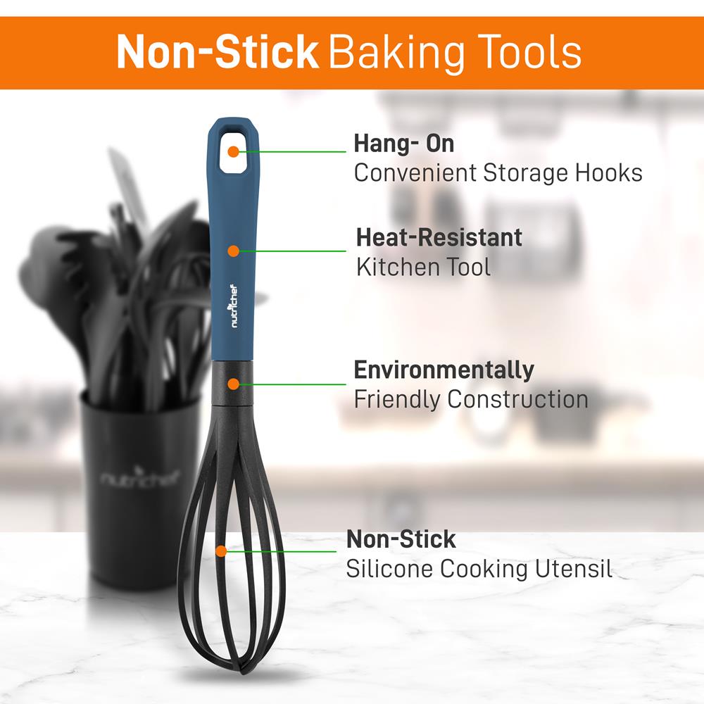 10-Piece Non-Stick Silicone Utensils Set - Heat Resistant