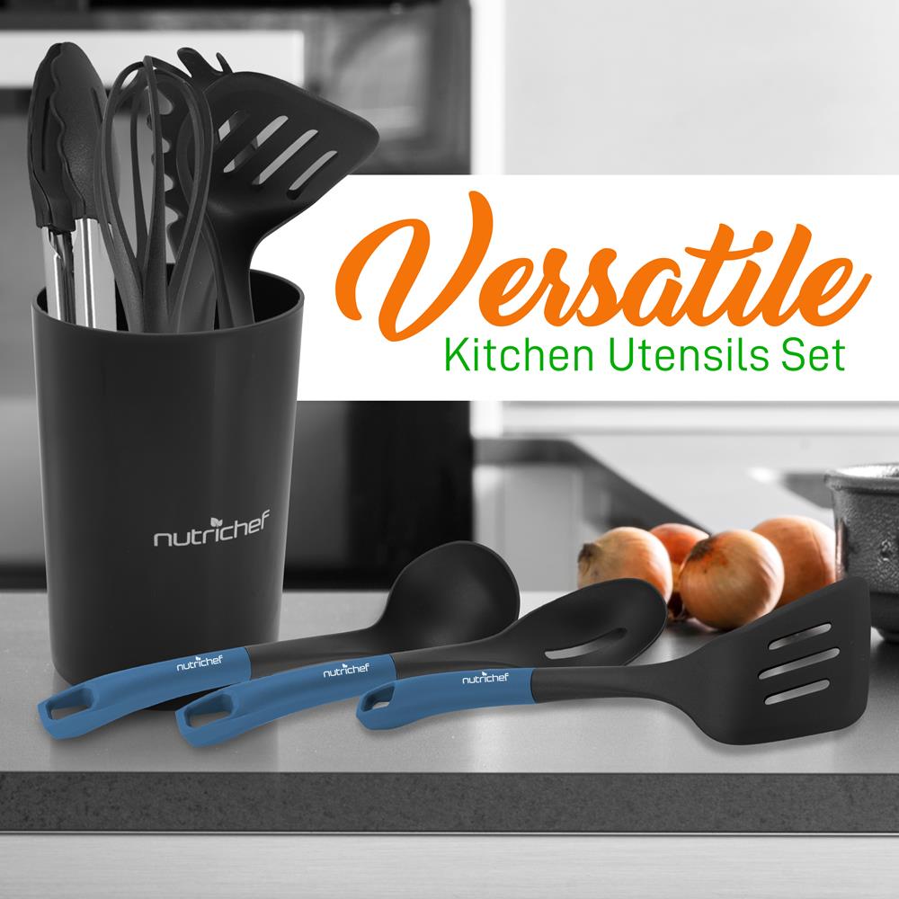 10-Piece Non-Stick Silicone Utensils Set - Heat Resistant