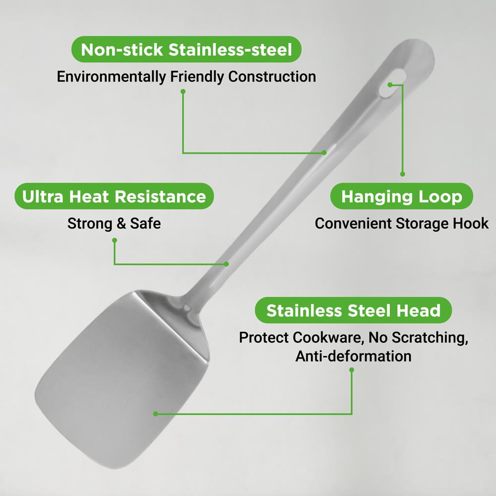 10 Pcs. Stainless Steel Kitchen Utensils Set with Holder