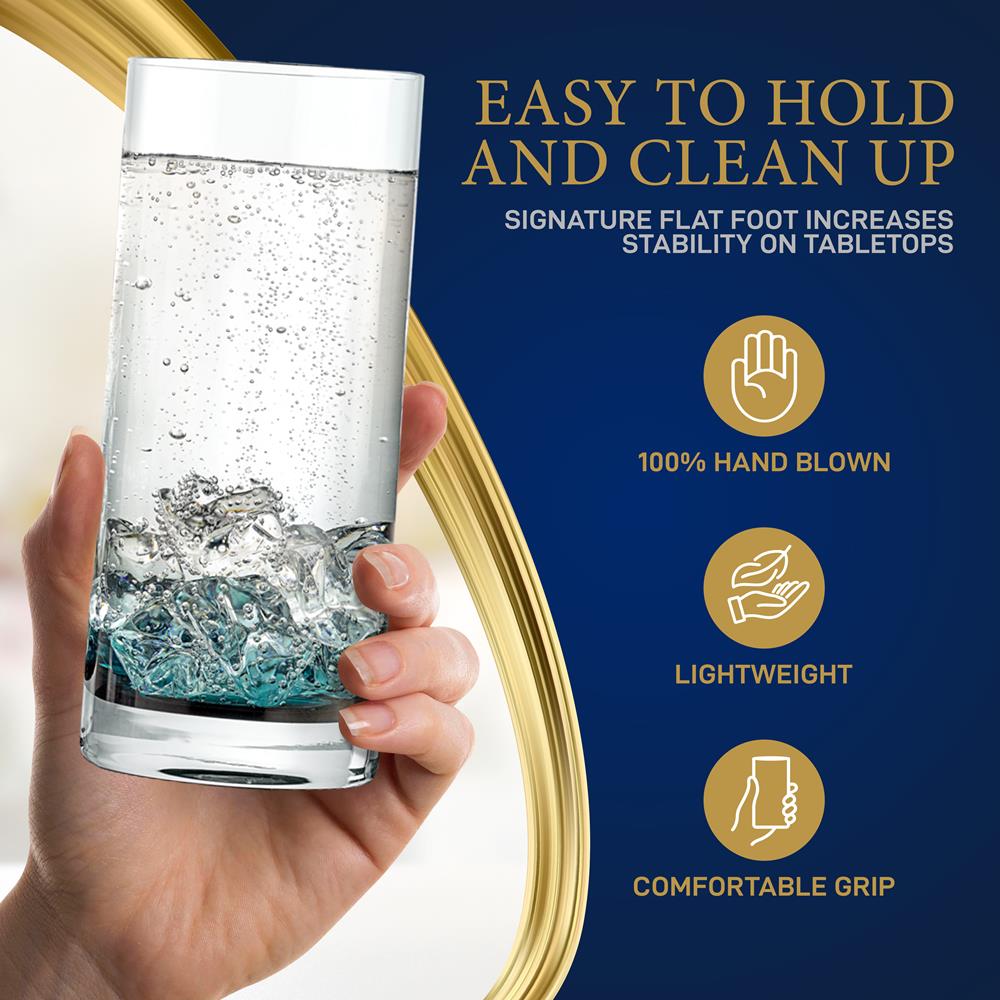 12.5oz Highball Glasses Set of 4