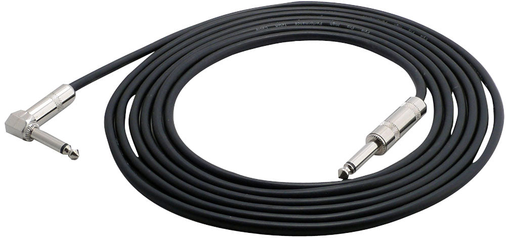 12Ft Instrument Cable Noise Isolation Right Angle 1/4''