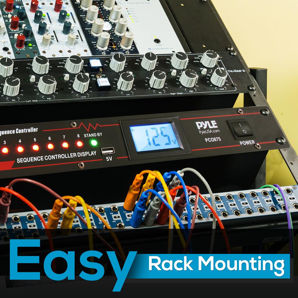 10 Outlet Power Sequencer Conditioner - 2000W, LCD Display