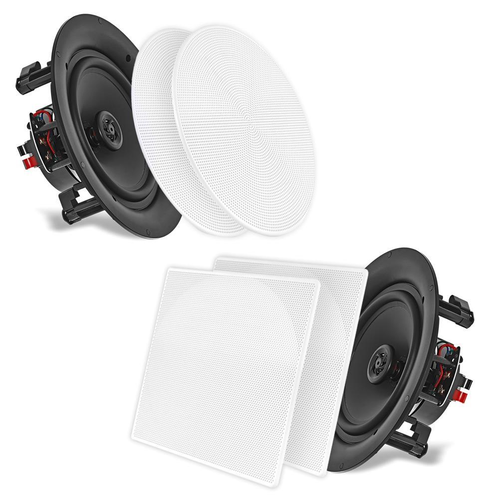 10" Ceiling Wall Speakers Pair, Full Range Sound