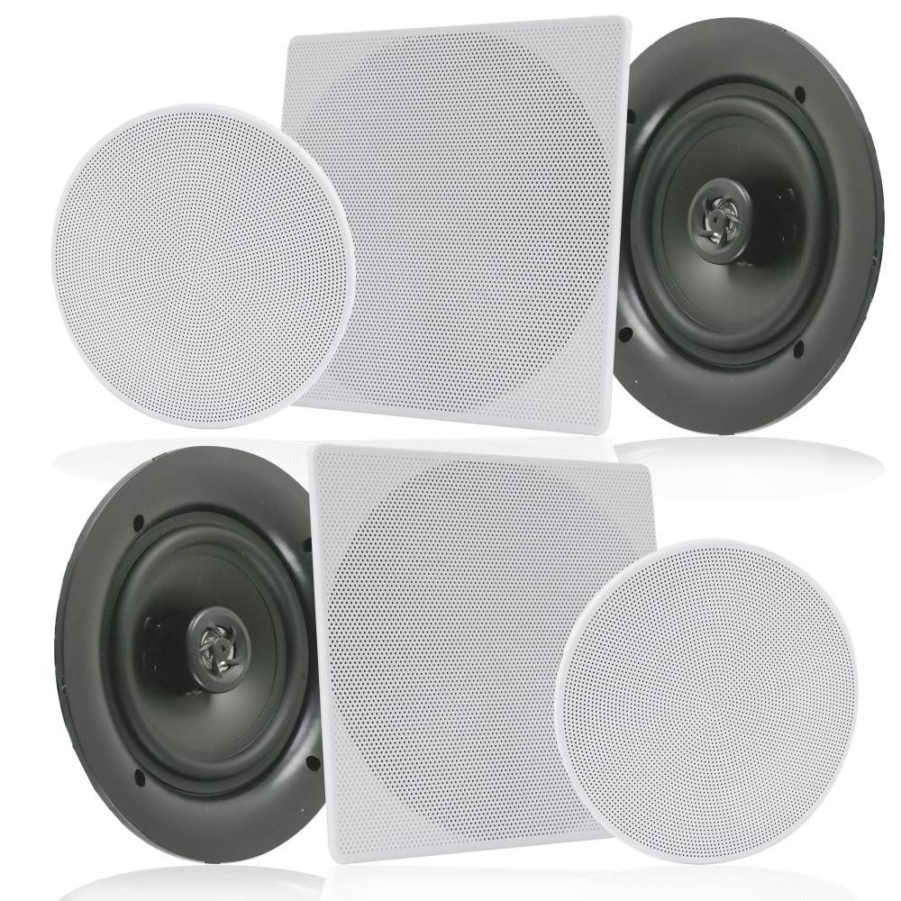 10" In-Wall/Ceiling Speakers 300W Stereo Sound