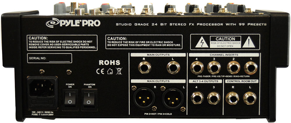 12-Ch. Stereo Mixer With Fx Processor
