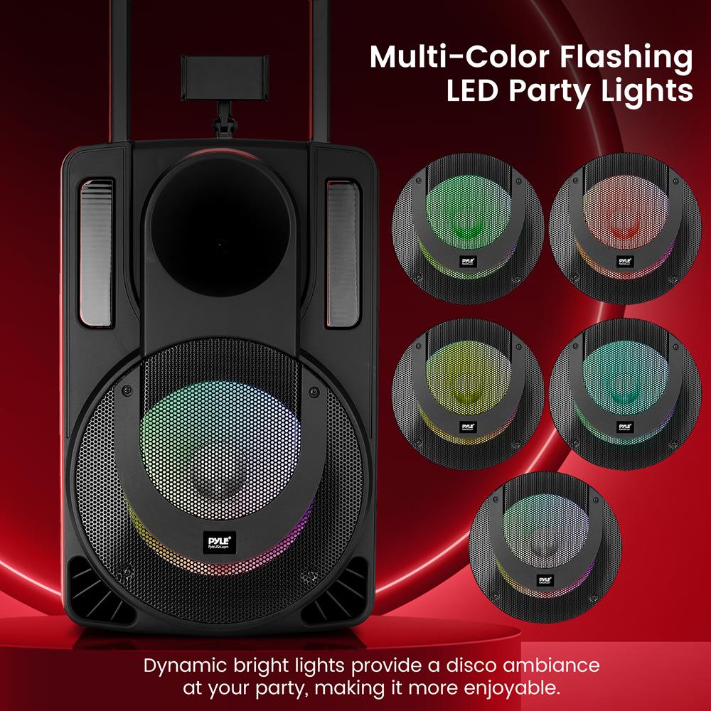 10" Portable PA Speaker - Karaoke System, Bluetooth