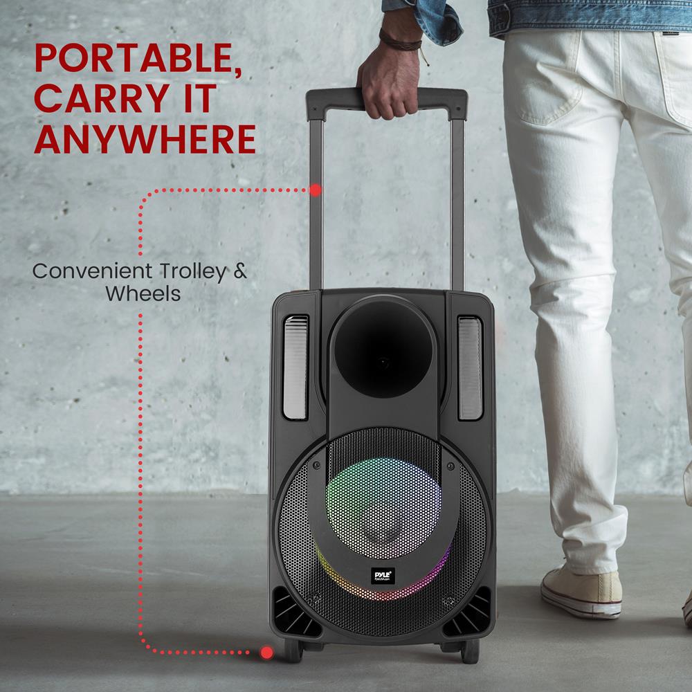 10" Portable PA Speaker - Karaoke System, Bluetooth