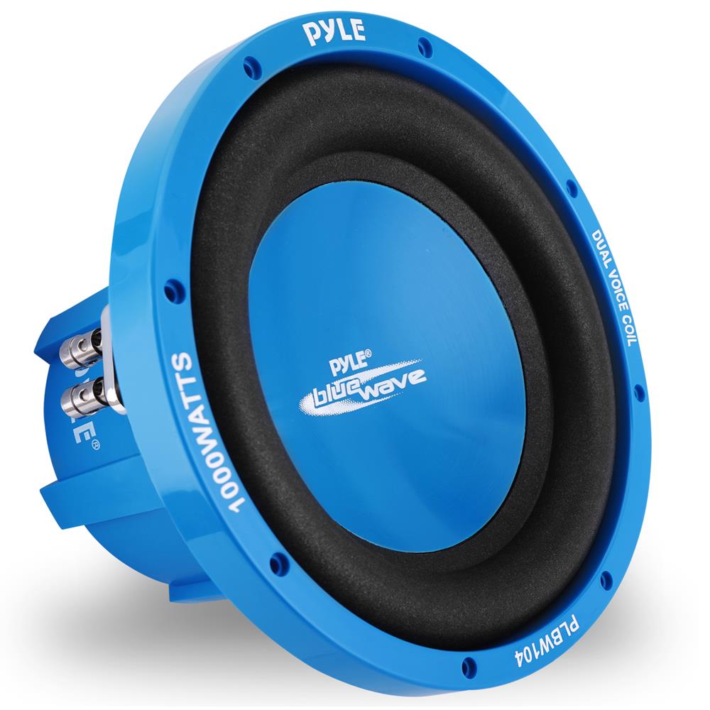 10" Car Subwoofer 1000W Power Dual Voice Coil Blue Cone