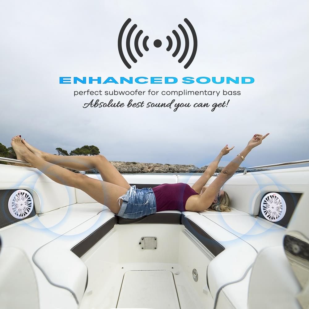 10" Marine Subwoofer 500W Waterproof Polypropylene Cone